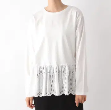 [ 새상품 ] 밑단 모듬 긴팔 레이어드