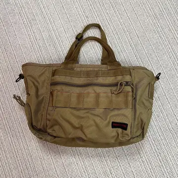 미사용 브리핑 2way 보스턴 백 베이지