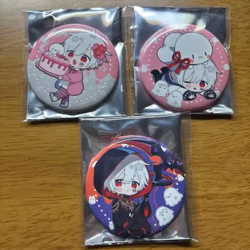 마후마후 캔뱃지 AtR 3개 세트 할로윈 마후테루 케이크