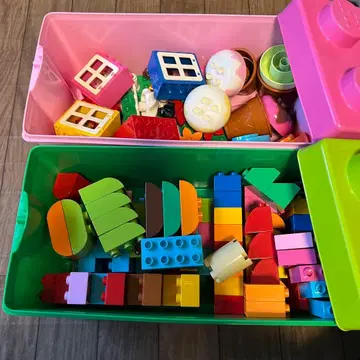 LEGO Duplo 핑크, 그린 컨테이너