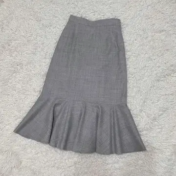 Rene 르네 머메이드 롱 스커트 플레어 헴 워셔블