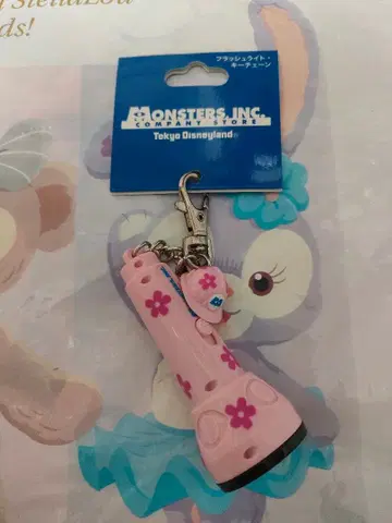 새상품 몬스터 주식회사 라이트 키체인 디즈니랜드 핑크