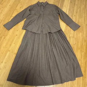 Mila owen 미라 오웬 셋업 셔츠 플리츠 스커트