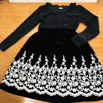 새상품급! 크리스마스 사양 벨로아 티셔츠 & 스커트