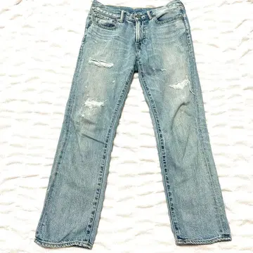 ANTGAUGE 데미지 데님 스트레이트