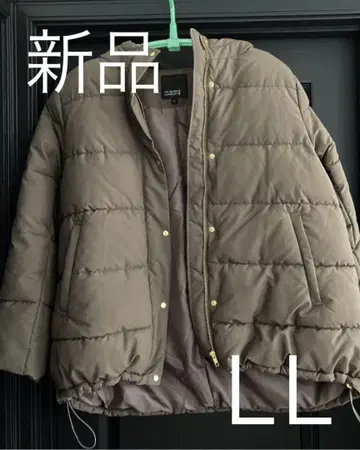 [ 새상품 ] 모카 브라운 후드 부착 다운 자켓