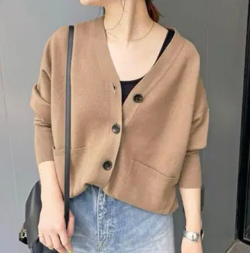 Spick&Span*더블 자카드 빅 가디건