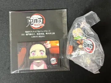 귀멸의 칼날 카마도 네즈코 무한열차 캔 배지 마스코트 피규어