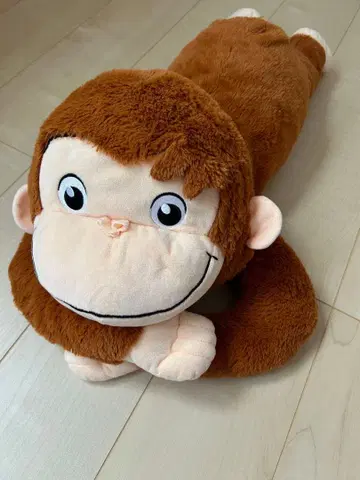 호기심 많은 조지 봉제 인형 엎드린 봉제 인형