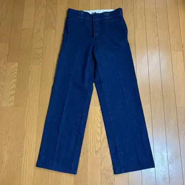 디키즈 874 다크 블루 데님 와이드 팬츠 w30