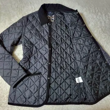 새상품급 라벤햄 퀼팅 자켓 다이아몬드 38 블랙 영국