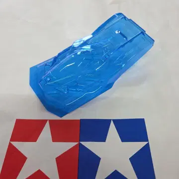 미니 사륜구동 썬더샷 Mk.II 클리어 바디 염색 가공 블루