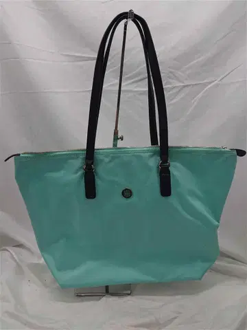 타미힐피거 토트백 민트계 나일론