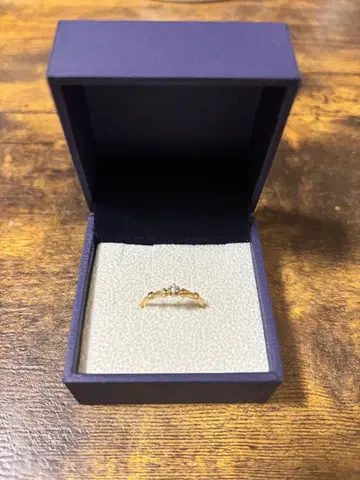 반돔 아오야마 다이아몬드 K10 반지 9호