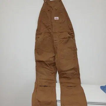 브라운 코튼 오버롤