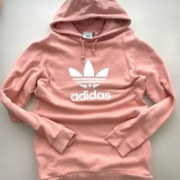 새상품급! adidas 트레이닝복 핑크 롱 트레이닝복 후드 포켓 있음