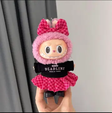 [ 5개 남음 ] LABUBU 갈아입히기 17cm 3개 세트 BP풍 핑크