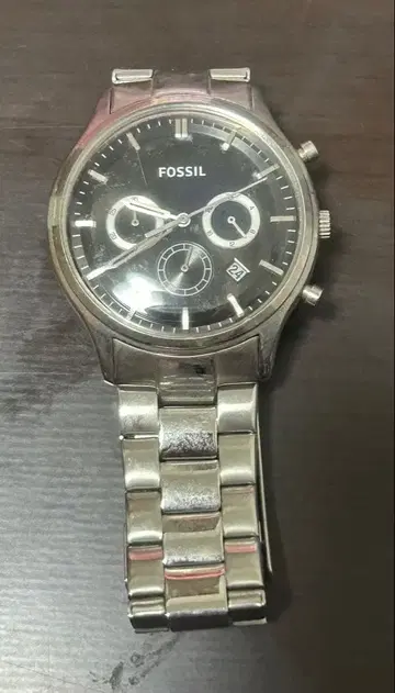 FOSSIL 크로노그래프 손목시계 스테인리스