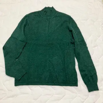 laruvix 캐시미어 100 그린 터틀넥 스웨터 캐시미어