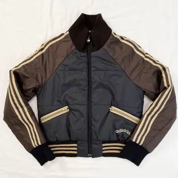 레어 adidas 아디다스 패딩 자켓 블루종 브라운 L