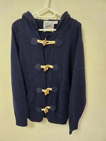 Topman 네이비 후드 부착 더플 코트 S