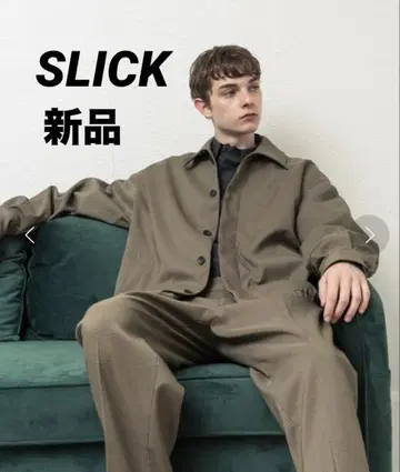 [ 가격 협상 가능 ] 미사용 새상품 SLICK 스릭 체크 숏 블루종