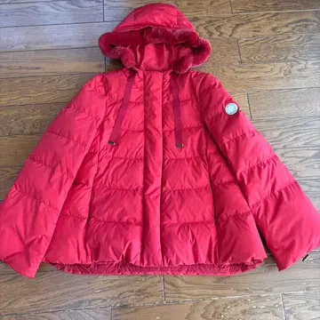 엠즈 그레이시 A라인 후드 부착 다운 자켓 새상품급