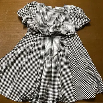 랜디 깅엄 체크 원피스