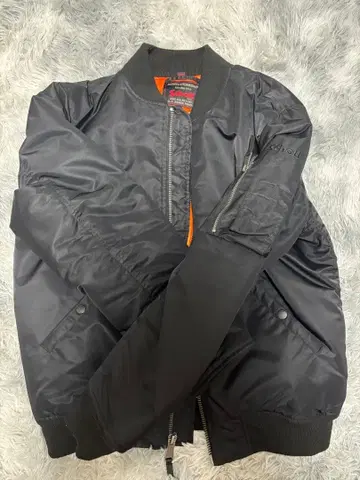 Schott MA-1 플라이트 자켓 M 블랙