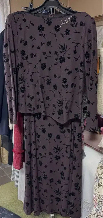 다주르 꽃무늬 셋업