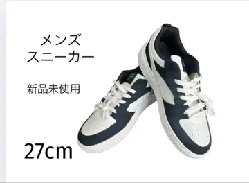 남성용 블랙/화이트 스니커즈 27cm