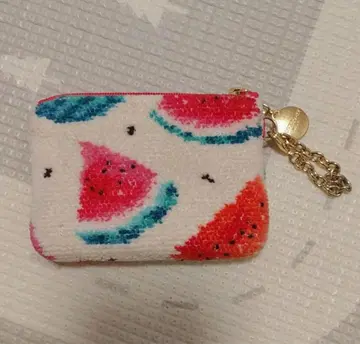 수박 패턴 패브릭 파우치