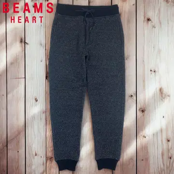 11M369 BEAMS HEART 속기모 맨투맨 조거 팬츠 S