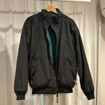 나일론 자켓 블랙/그린
