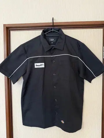 HUF x Dickies 반팔 워크 셔츠 L 블랙