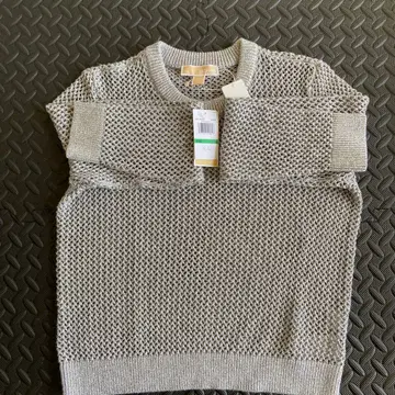 마이클코어스 메탈릭 메쉬 크루넥 스웨터 새상품, 미사용, L