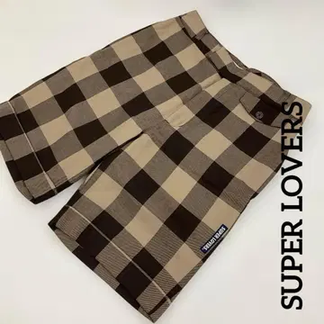 SUPER LOVERS 락 F 체크 무늬 가을/겨울 #3003