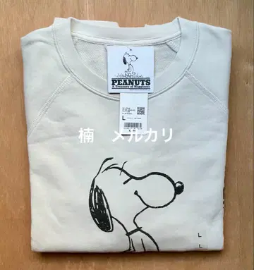 유니클로 피넛 해피니스 스웨트 셔츠 라이트 그레이 L