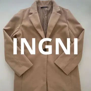 INGNI 베이지 롱 코트 M 잉그 여성용 코트 코트