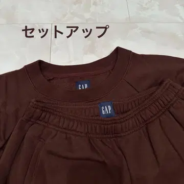 GAP 셋업 맨투맨 브라운 브라운