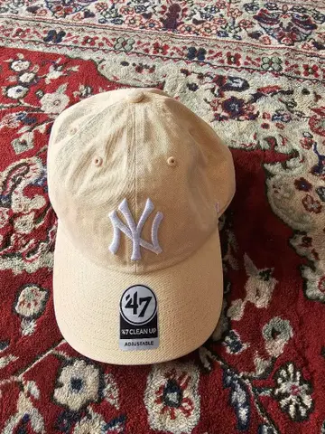 47 CLEAN UP 베이지 캡 조정 가능