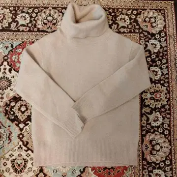 23구 베이지 핑크 터틀넥 스웨터 32