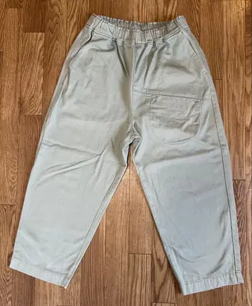 tumugu 라이트 블루 그레이 코튼 팬츠