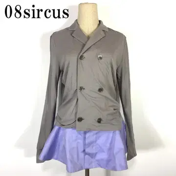 LA2923 제로에이트서커스 긴팔 도킹 원피스 그레이 블루 M