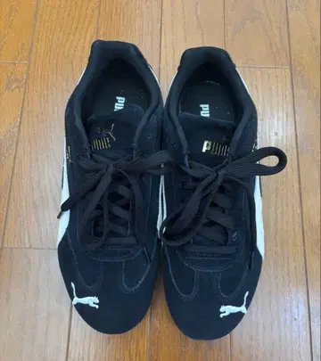 PUMA 스피드캣 블랙/화이트 24.5cm