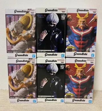니카 루피 & 카네키 켄 & 올마이트 Grandista 피규어 6개 세트