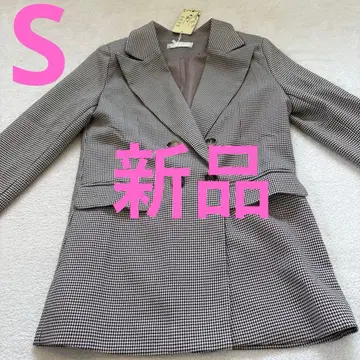 [ 택 포함 새상품 ] 체크 무늬 테일러드 자켓 S 사이즈