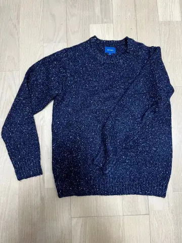 BEAMS 네이비 계열 니트 스웨터 S