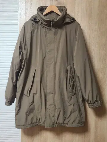 유니클로 방풍 패디드 코트 브라운 M 아우터