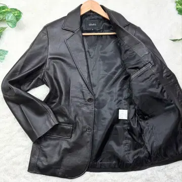 가죽 컬렉션 램 가죽 언라이닝 자켓 테일러드 M 브라운